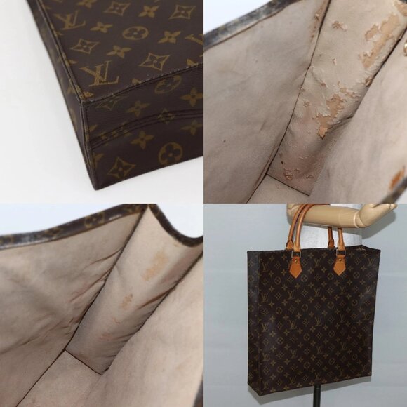 LOUIS VUITTON Monogram Sac Plat Hand Bag M51140 LV Auth 143141 - Picture 16 of 16